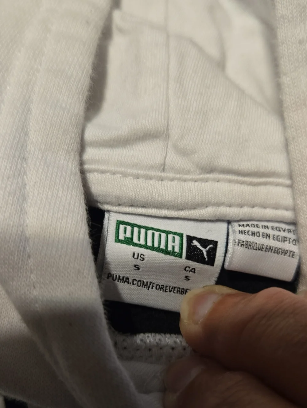 Puma Black and White Graphic Pullover Hoodie